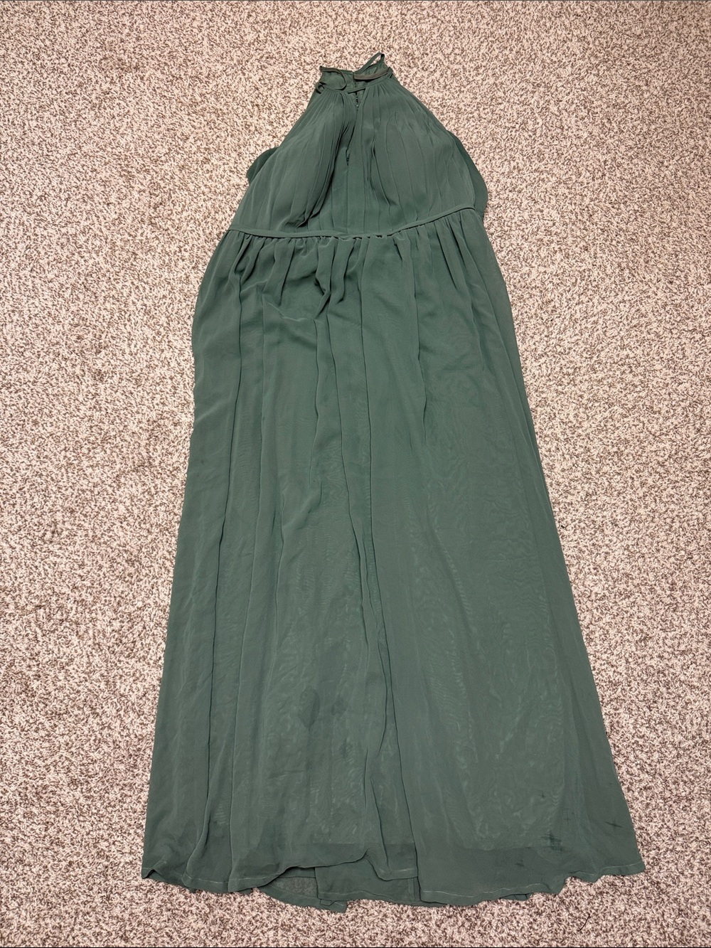 Azazie Eucalyptus Halter-Style Formal Bridesmaid Dress *read description*